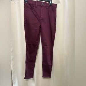 American Eagle Outfitters Burgundy Jeggings